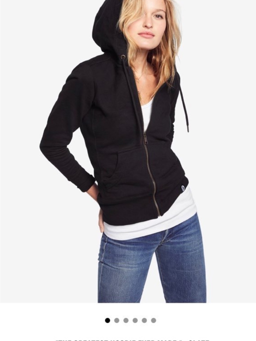 American Giant, Women's, XL- Zip-Up, Classic Hooded Sweatshirt